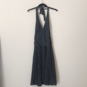 F21 black and white polka dot dress